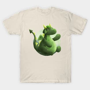 Kawaii Dragon 10 - With Background T-Shirt